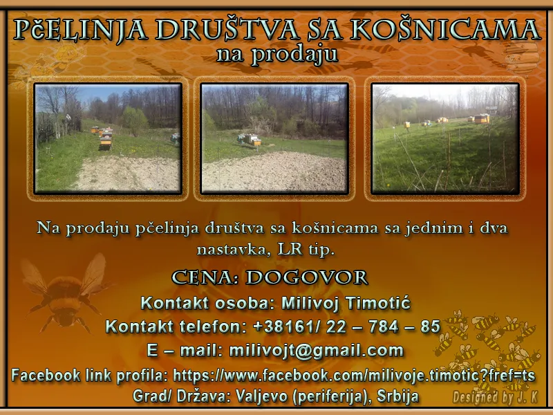 Pčelinja društva sa košnicama