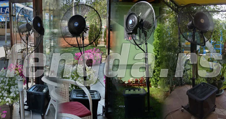 Ventilator sa raspršivačem vode
