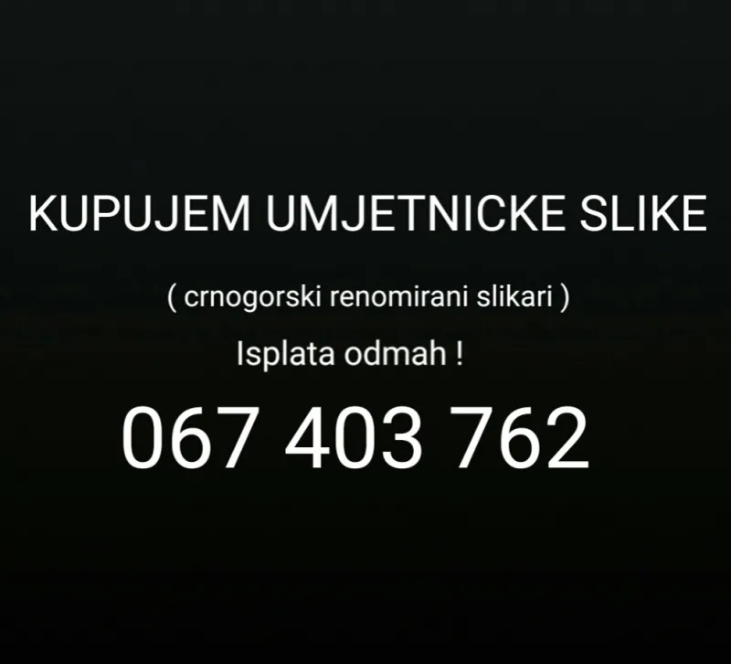 KUPUJEM umjetnicke slike