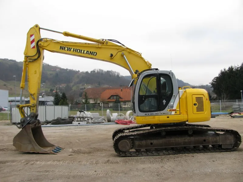 New Holland E235SR-ES nagibna planirka i izkopna kašika