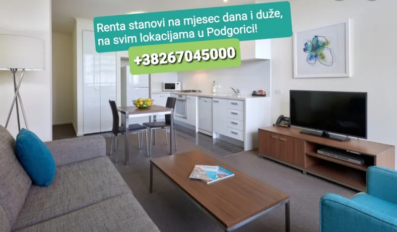 Sve lokacije, izdavanje stanova u Podgorici!
