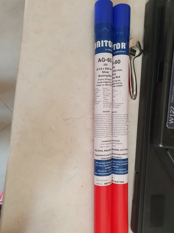 Povoljno prodajem UNITOR elektrode AG-60 SILVER BRAZING ROD