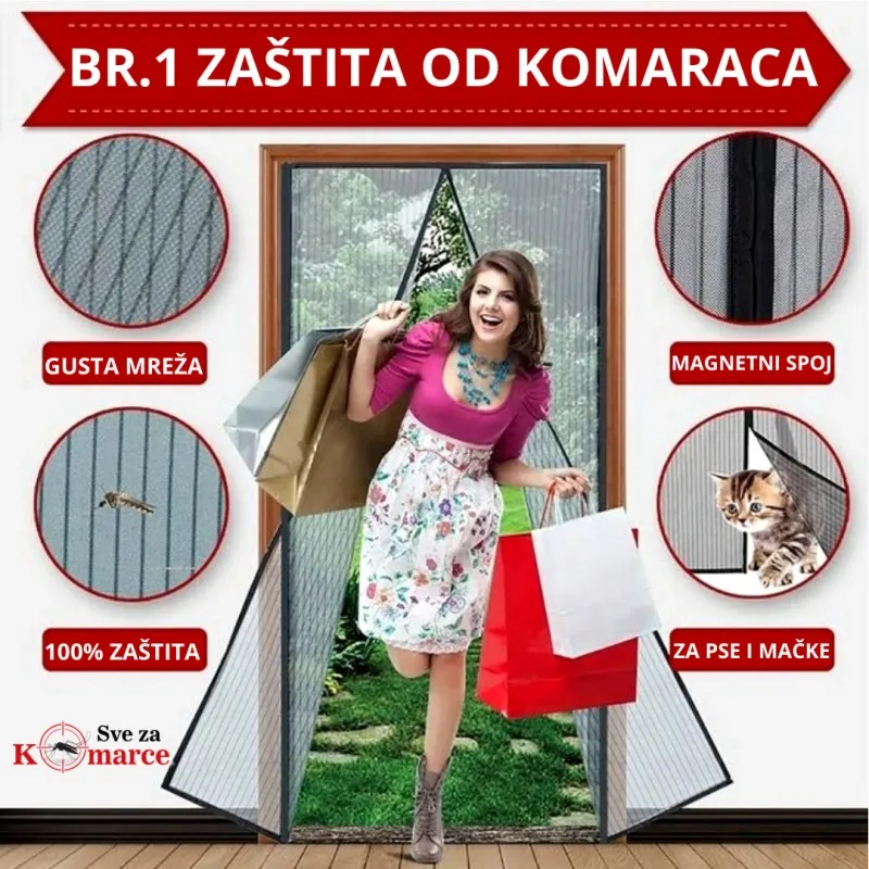 Magična magnetna mreža protiv komaraca-komarnik