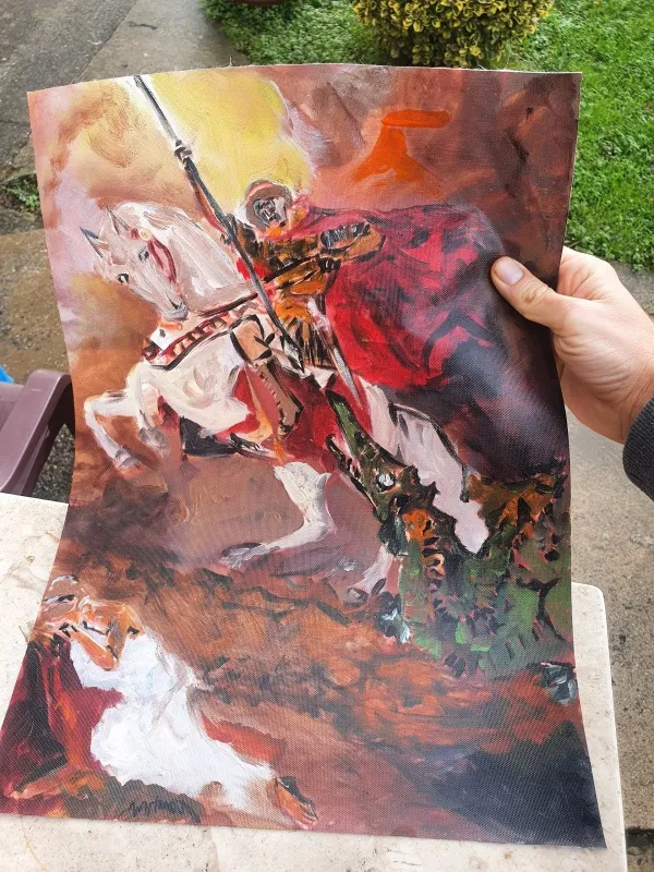 Ulje na Platnu Sv Georgije