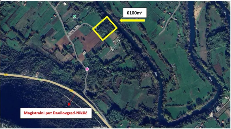 Plac, 6100m2, Orja Luka, Danilovgrad