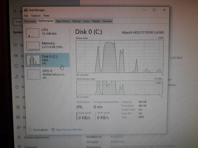 Destkop i54460 gts 450,12gb ram,500gb HDD