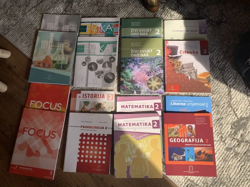Knjige za 2. godinu opste gimnazije. 