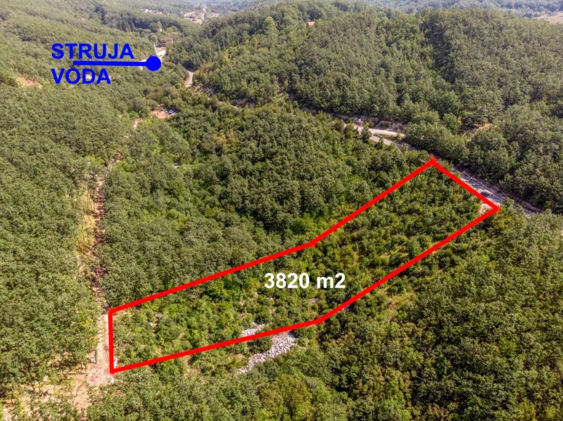 Prodajem poljoprivedno zemljiste povrsine 3820m2,Danilovgrad