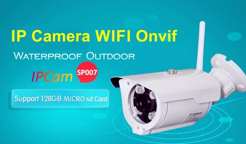 WIFI Kamera za video nadzor HD 720p, snima na microSD karticu do 128GB