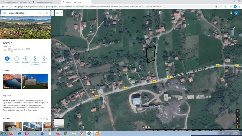 Budimlje, Berane, Prodaja placa
