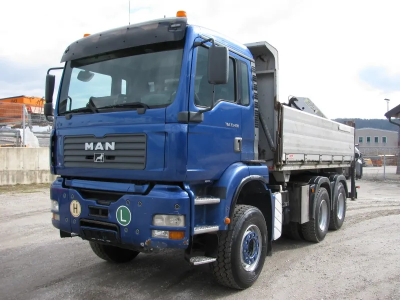 MAN TGA 33.430 kiper sa kranom Palfinger PK16502