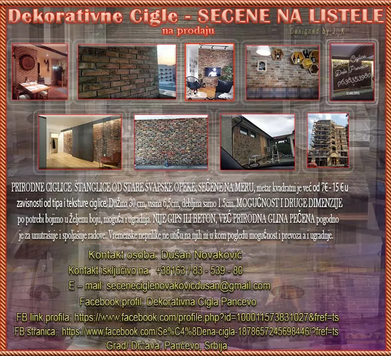 Dekorativne Cigle - SECENE NA LISTELE