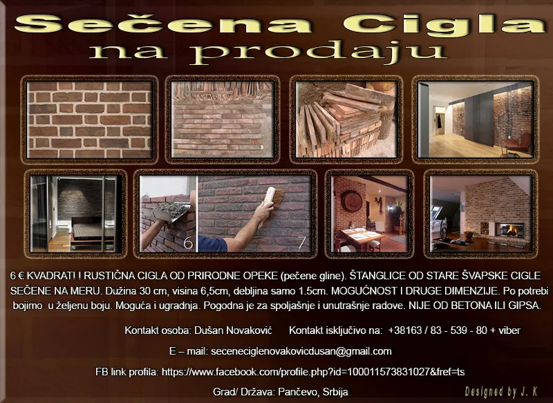 Sečena Cigla na prodaju
