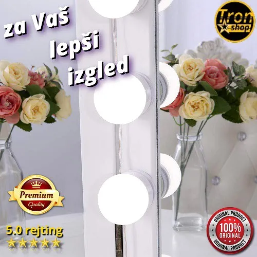 Holivudska LED svijetla za ogledalo u raznim bojama