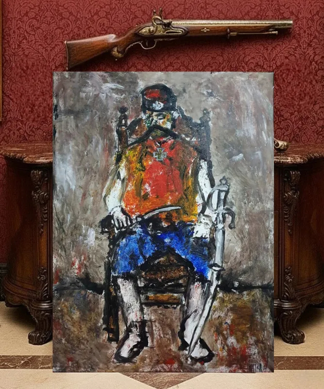 Crnogorski serdar ulje na platnu