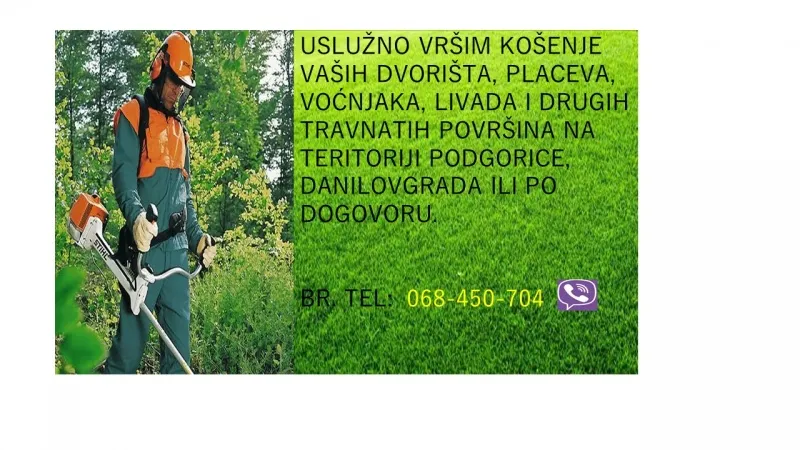Usluge kosenja trimerom