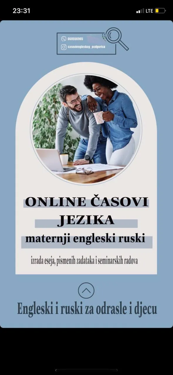 ENGLESKI, MATERNJI, RUSKI JEZIK 