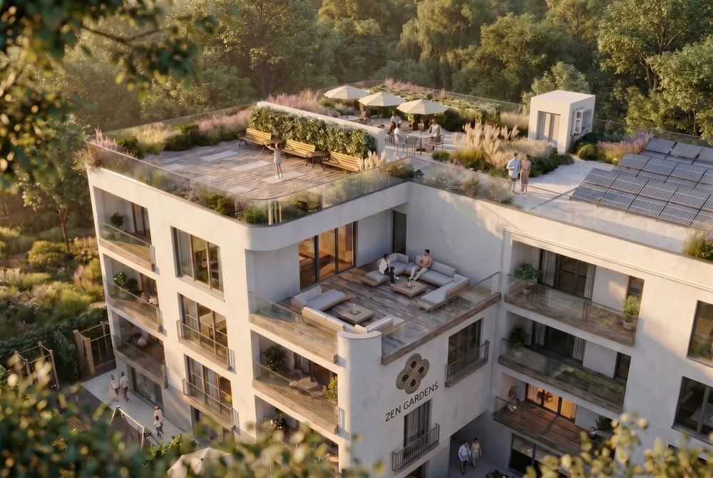 ZEN GARDENS Bar Tomba - penthouse 191 m2, 3. sprat, dvije terase, novogradnja