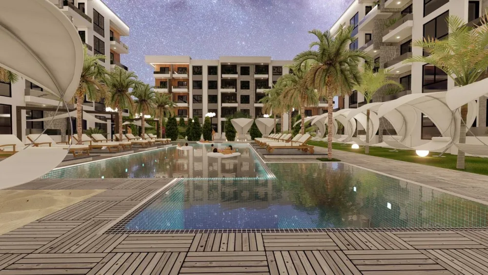 Ekskluzivni stambeni kompleks sa bazenom u Ulcinjskom polju kod Velike plaže